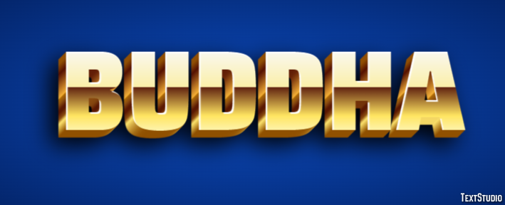 Buddha Text effect