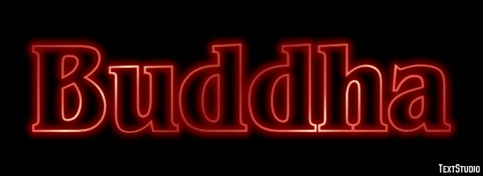 Buddha Text effect