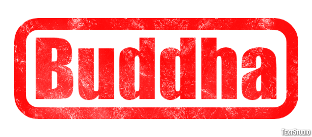 Buddha Text effect