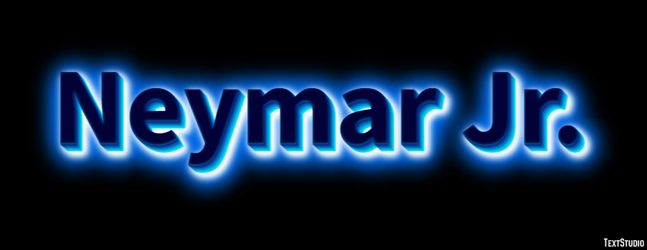 Neymar Jr. Efeito de texto