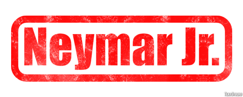 Neymar Jr. Efeito de texto