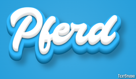 Pferd Texteffekt