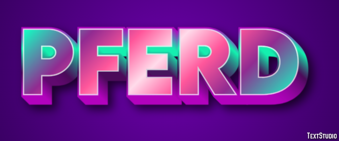 Pferd Texteffekt