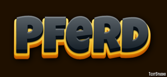 Pferd Texteffekt