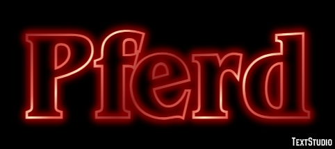 Pferd Texteffekt