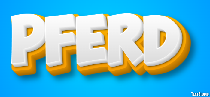 Pferd Texteffekt