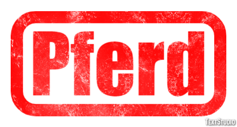 Pferd Texteffekt