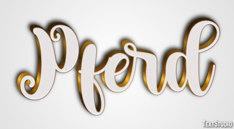 Pferd Efecto de Texto