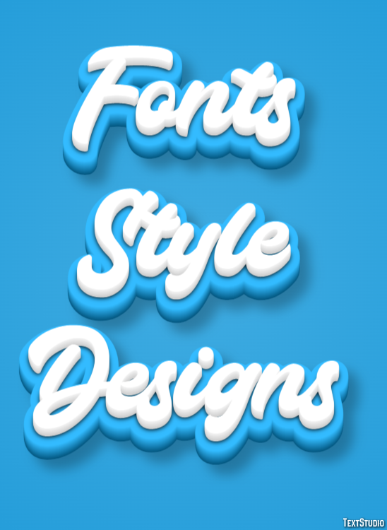 Fonts Style Designs Tekst Effect