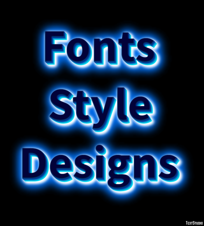 Fonts Style Designs Efekt tekstowy