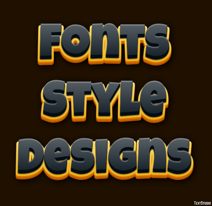 Fonts Style Designs Efekt tekstowy