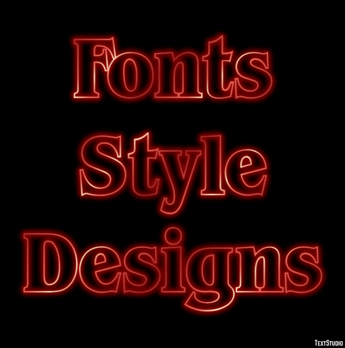 Fonts Style Designs Tekst Effect