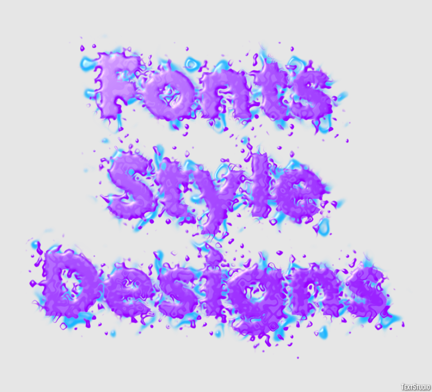 Fonts Style Designs Efekt tekstowy