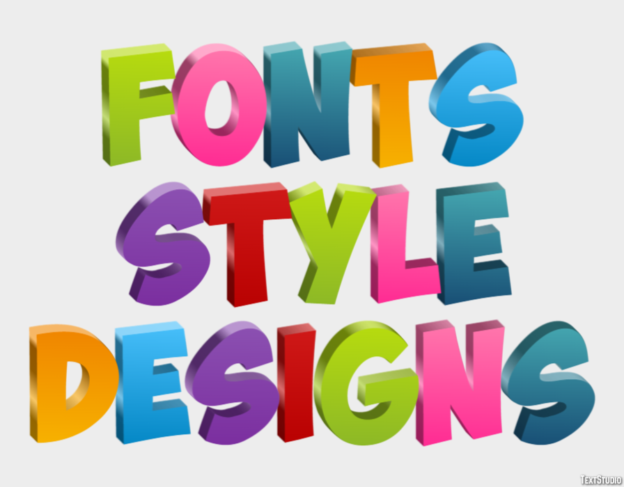 Fonts Style Designs Tekst Effect