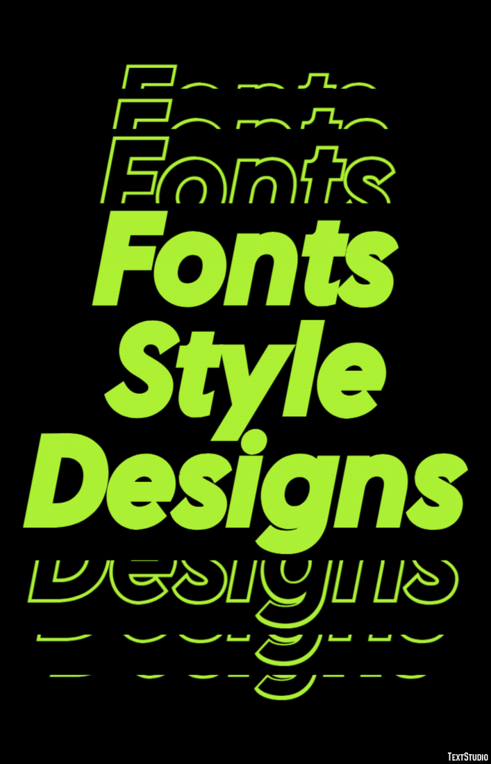 Fonts Style Designs Efekt tekstowy