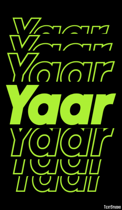 Yaar Text Effect