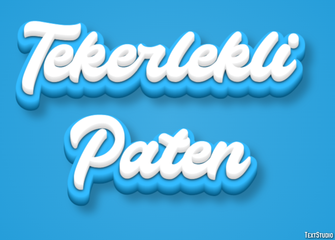 Tekerlekli Paten Metin Efekti