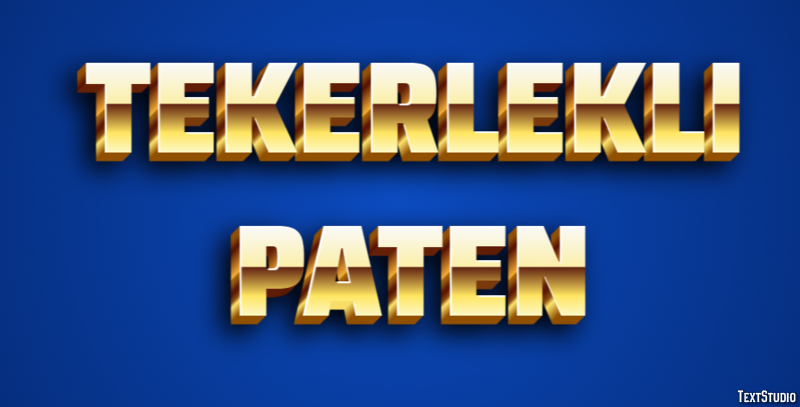 Tekerlekli Paten Metin Efekti