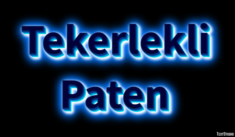 Tekerlekli Paten Metin efekti