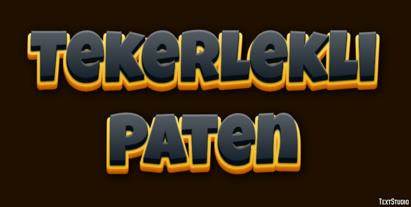 Tekerlekli Paten Metin Efekti