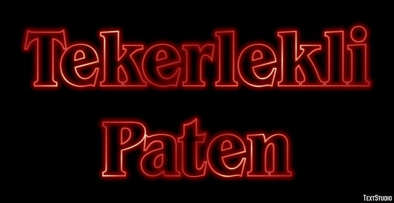 Tekerlekli Paten Metin Efekti