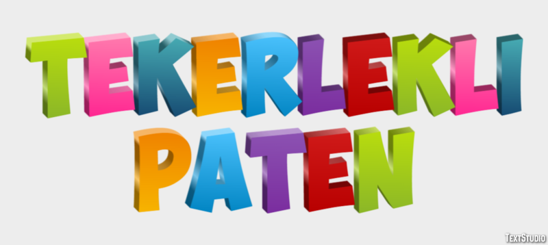 Tekerlekli Paten Metin Efekti