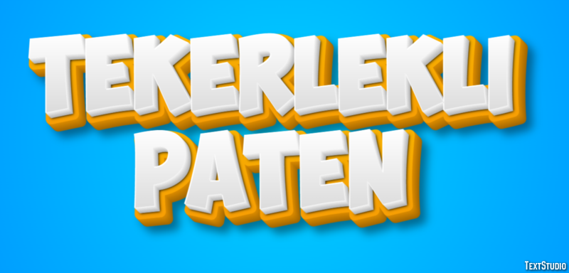 Tekerlekli Paten Metin Efekti