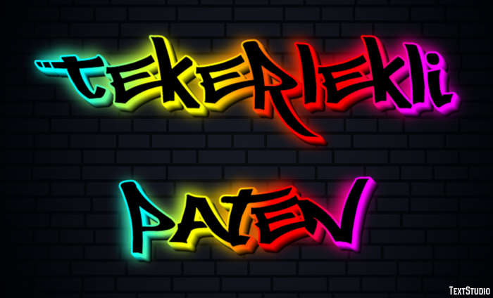 Tekerlekli Paten Metin Efekti