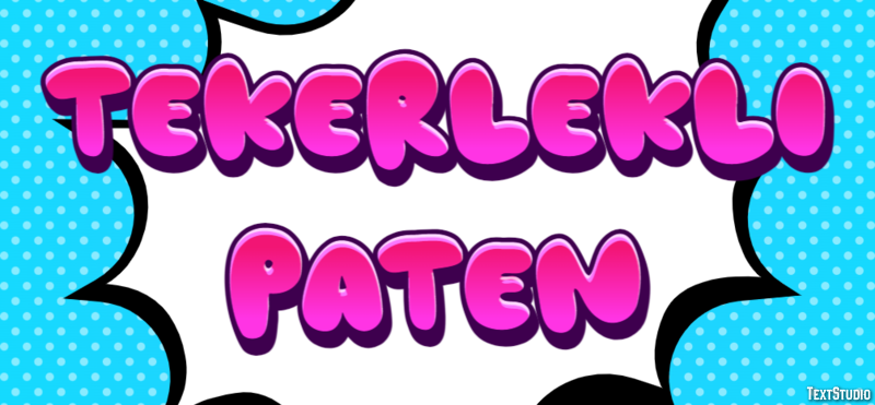 Tekerlekli Paten Metin efekti