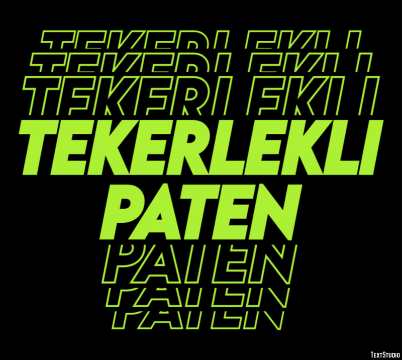 Tekerlekli Paten Metin Efekti
