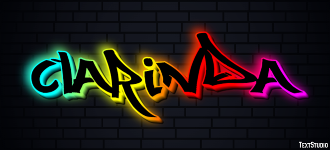 Clarinda Text effect