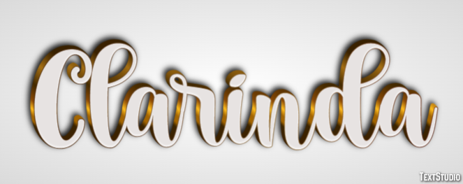 Clarinda Text Effect
