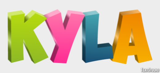 Kyla Text effect