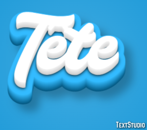 Tête Efecto de Texto