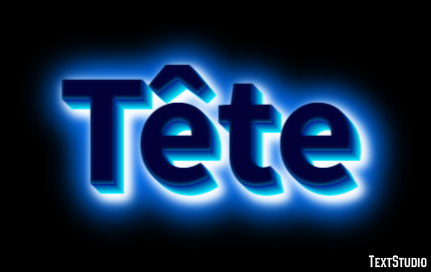 Tête Text Effect