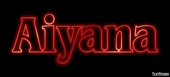 Aiyana Text effect