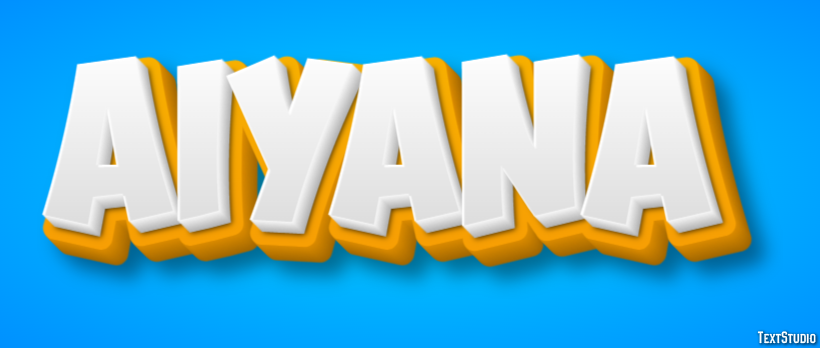 Aiyana Text effect