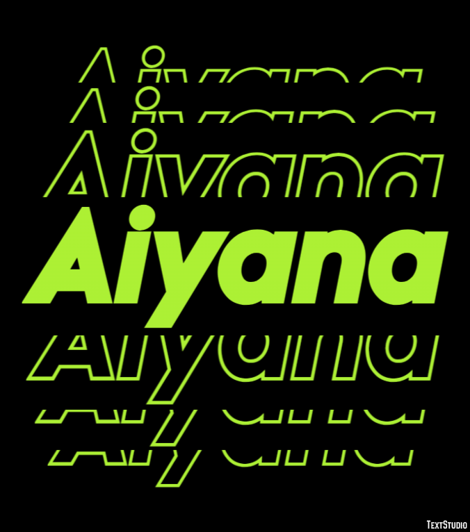 Aiyana Text effect