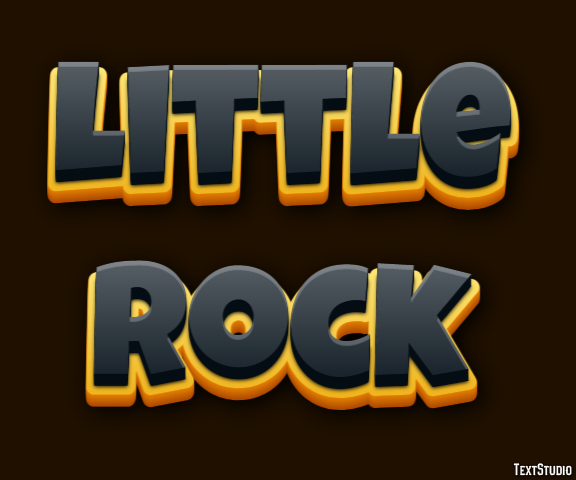 Little Rock Efeito de texto