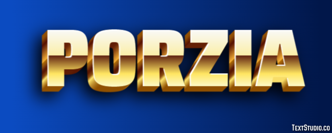 Porzia Effetto testo