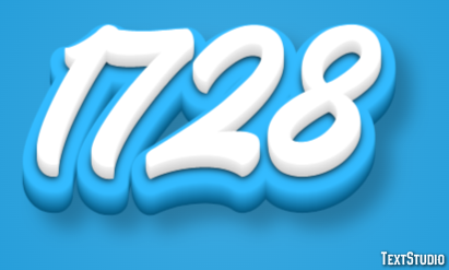1728 Text Effect