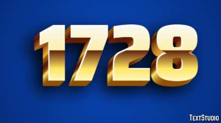 1728 Text Effect