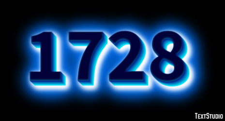 1728 Text Effect