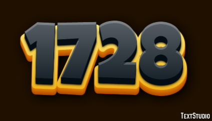 1728 Text Effect