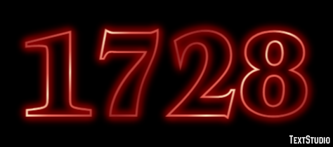 1728 Text Effect