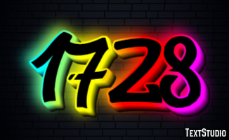 1728 Text Effect