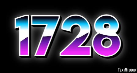 1728 Text Effect