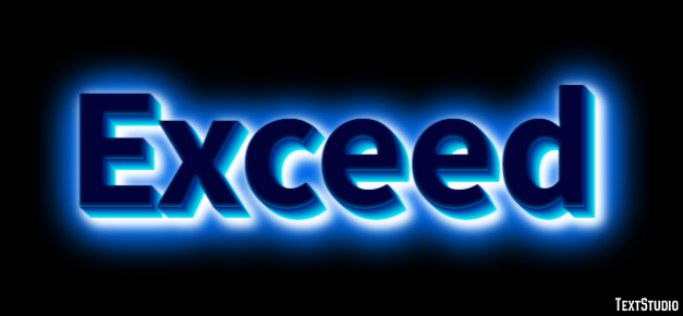 Exceed Text Effect
