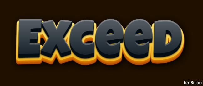Exceed Text Effect