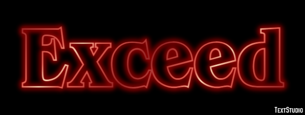 Exceed Text Effect